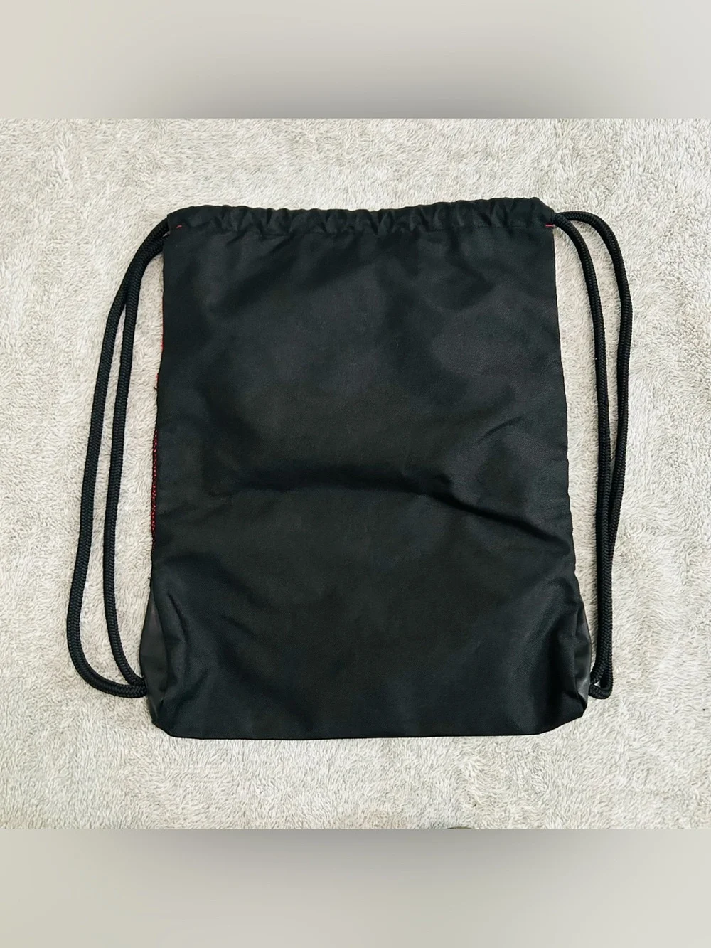 Adidas Red & Black Drawstring Backpack
